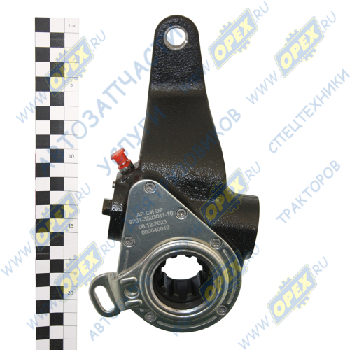 9201-3503011-10 Рычаг тормозной (трещетка) (авт.) задний левый; (ф38 мм; шлицы-10); 165 мм (-60мм); КамАЗ 5360/5460/6460/6520/6522, НЕФАЗ 5297 ГК Ростар1